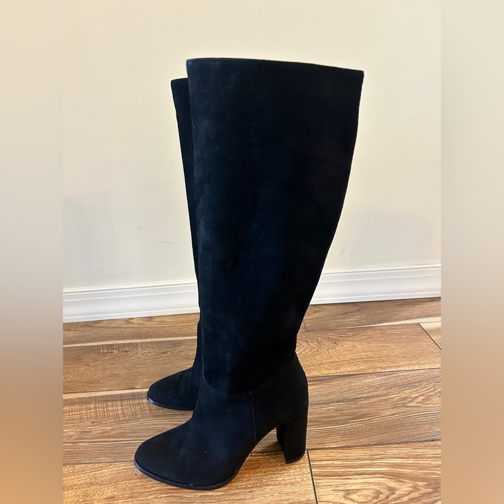 Ralph Lauren Artizan Tall Boots in Women's Size 8.5 in Black Suede NEW W/O BOX